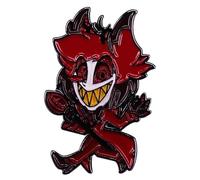 Hazbin Hotel Brooch Anime Alastor/Angel Dust Figure Brooches Clip Brooch Badge Metal Lapel Pin Jewelry