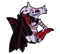 Hazbin Hotel Brooch Anime Angel Dust Badge Accessories Clothing Backpack Decoration Metal Badge Helluva Boss Pin, Metal