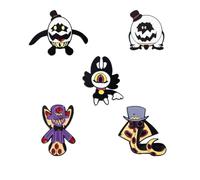 Hazbin Hotel Brooch Set 5pcs Cartoon Brooch Pin Jewelry Accessory for Women Alloy Anime Lapel Brooch, S, Metal, no gemstone