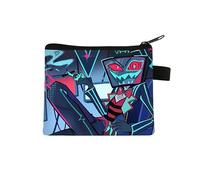 Hazbin Hotel Coin Purse Zipper Bag Anime Coin Bag Cartoon Wallet Storage Organizer Bag to Cards Coins Small Purses for Kids