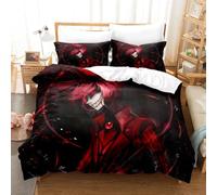 Hazbin Hotel Double Bedding Sets Anime 3D Printed Soft Multisized Fluffy with Pillowcases of Charlie Morningstar Angel Dust, Bed Linen Cover Set for Bedroom Dormitory All Seasons (Type 2, 200*200cm)
