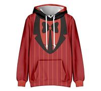 Hazbin Hotel Hoodie Anime Alastor/Angel Dust/Charlie Morningstar/Vaggie Hooded Sweatshirt for Kids Adults Long Sleeve Hoodies 3D Print Pullover (B, L)