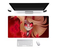 Hazbin Hotel Mouse Mat, Alastor/Angel Dust Anime Mouse Pad, 800×300mm Large Gaming Mouse Pad Desk Keyboard Mat for Computer Laptop Office Student Water-Resistant Mousepad