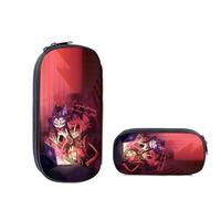 Hazbin Hotel Pencil Bag Pencil Case Pouch, Anime Pen Pouch Angel Dust 3D Printed Big Capacity Stationery Bag Holder Zipper Pouch Organzier Pencilcase for Students Back (Type 10, 21.5×5.5×10cm)