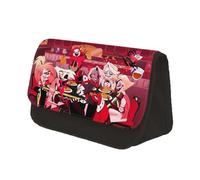 Hazbin Hotel Pencil Case Charlie Morningstar Anime Pencil Box Vaggie/Angel Dust/Alastor Large Capacity Pen Bag Students Stationery Bag (Type 8, 22 * 13 * 7.5cm)