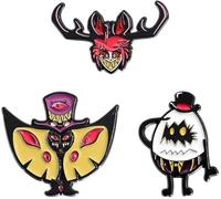 Hazbin Hotel Pin Horror Theme Collectible Pins, Set of 3 Character Enamel Pins