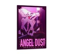 Hazbin Hotel Poster Angel Anime Dust Canvas Wall Art Decorative Home Decor Painting for Living Room Bedroom 08x12inch(20x30cm) Frame-style