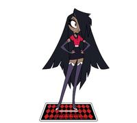 Hazbin Hotel Stand Figure Alastor Angel Dust Vox Lucifer Cartoon Anime Acrylic Figures Standing Model Hazbin Hotel Merch Desktop Decoration 16cm (typ8)