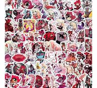 Hazbins Angel Hotel Stickers, 103 Pcs Alastor Cute Figure Vinyl Waterproof Sticker Decals for Party, Water Bottle Scrapbook Laptop Skateboard Computer for Teens Students