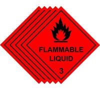 Hazchem Diamond Warning Sign | Self-Adhesive Sticker | 100x100mm | ISO Compliant | Screen Printed | PROFILESIGNS.CO