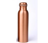 HAZDEAL Copper Water Bottle 34 Oz - Leakproof Ayurvedic Tamba Bottle for Drinking Water, BPA-Free Copper Vessel for Health Benefits, Joint-Free Bottle for Home, Office & Gym(Pack of 1)