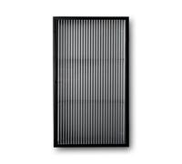 Haze Wall Cabinet Fluted Glass Black