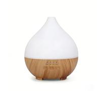 Hazeatte Essential Oil Diffuser 140ml, Ultrasonic Air Humidifier, Quiet Aromatherapy Diffuser Oil Humidifiers with 7 LED Light Colors, Auto Shut-Off Function, Ideal for Home, Bedroom, Office, Spa