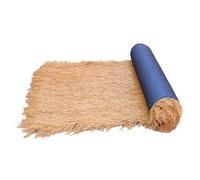 HAZEK Artificial Straw Roof,Turf Firproof Synthetic Thatch Straw Grass Roof,Mexican Yellow Artificial Palm Thach Rolls For Tiki Bar Hut,Patio,Duck Boat Blinds,Garden Decor(Size:1.6x16.4ft(0.5x5m))
