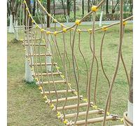 HAZEK Kindergarten Outdoor Bridge Children's Sports Fitness Training Equipment Solid Wood Bridge Balance Bridge Climbing Bridge Toys(Size:2m)