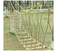 HAZEK Outdoor Bridge for Kindergarten, Kids Sports Training Equipment, Solid Wood Bridge, Balance Bridge, Climbing Bridge, Toys(Size:5m)