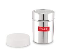 HAZEL Stainless Steel Multi-Purpose Powder Shaker with Lid | Cocoa Powder Sifter | Salt, Pepper, and Flour Sprinkler Dredger for Kitchen