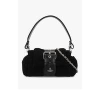 Vivienne Westwood Hazel Treasure Suede | leather Shoulder bag | black