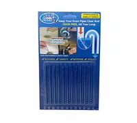 Hazeldene Drain Sticks, Enzyme Cleaner for Bad Smells, Easy Flow Sink & Drain Unblocker, 12 Pack (1 Year Supply) Enzymatic Drains Cleaners for Kitchen, Bathroom, Basin & Bathtub