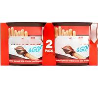 Hazelnut Chocolate Spread and Breadsticks Snack Pot Multipack 2 x 48g (Pack Of 8) "Deliciousness that brings a smile" For All Occasions
