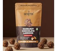 Hazelnut Chocolate Sugar-Free Laddoos | High Protein & Instant Energy | 95% Dry-Fruits - Healthy Chocolate - Healthy Snacks | Energy-Bar Replacement (Pack of 20-200gm)