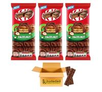 Hazelnut Milk & Dark Chocolate Bars 3 x 90g | Crispy Wafer with Creamy Hazelnut Filling | Indulgent Chocolate Treat | Perfect for Sharing, Gifting & Snacking | Classic Taste