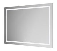 Hazeltine Illuminated Dimmable LED Mirror with Touch Sensor | Glass/Aluminium | 1000mm x 700mm