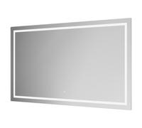 Hazeltine Illuminated Dimmable LED Mirror with Touch Sensor | Glass/Aluminium | 1400mm x 800mm