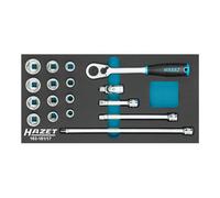 Hazet 163-181/17 Tool Set in Safety-Insert-System