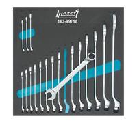 HAZET 163-99/18 12-Point Traction Profile Combination Wrench Set - Multi-Colour