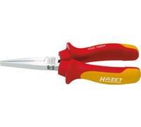 HAZET 1816VDE-22 160 mm VDE Flat Nose Pliers with Protective Insulation - Bright Chrome-Plated