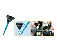 HAZET 198-1 Flex Spout Funnel - Multi-Colour | 146 g, capacity 1.2 l, 1.2 l, drive 500960 lubricating, cleaning, care, funnel diameter: 165 mm, net weight (kg): 0.15 kg