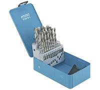HAZET 2128N-1 Twist Drill Cassette I 25-Piece Set I For Drills and Drill Stands with Round Shank Drill Holder