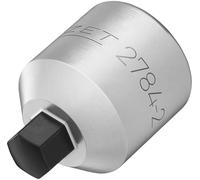 Hazet 2784-2 Brake Caliper Screwdriver Socket, 6 mm Inner Hexagon, 3/8 Inch Square, for Guide Bolts on Mercedes V-Class, Compact Design