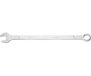 HAZET 600LG-17 305 mm Length Extra Long Slim Design Combination Wrench | SW 17, output external traction profile double hexagon, chrome vanadium, chrome-plated, SW 17 mm, length 305 mm, 213 g
