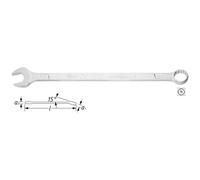 Hazet 600N-17 Crowfoot Wrench 17mm Traction Profile Chrome-Plated
