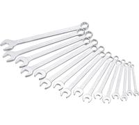 HAZET 600SPC/16 12-Point Traction Profile Polished Head Combination Wrench Set - Chrome-Plated