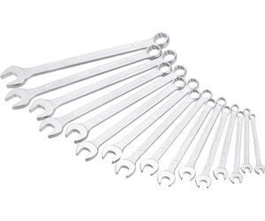 HAZET 600SPC/16 12-Point Traction Profile Polished Head Combination Wrench Set - Chrome-Plated