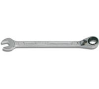 HAZET 606-14 204.6 mm 12-Point Traction Profile Ratcheting Combination Wrench - Chrome-Plated