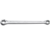 HAZET 609-E10XE12 140 mm Torx Profile Polished Head Double Box-End Wrench - Chrome-Plated