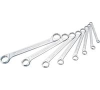 HAZET 610N/8 12-Point Traction Profile Polished Head Double Box-End Wrench Set - Chrome-Plated