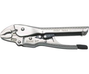 HAZET 755-6A pinze di Presa, regolazione automatica, regolazione variabile Della Forza di serraggio, sblocco semplice e sicuro le pinze rimangono chiuse fino a quando Non si aziona lo sblocco