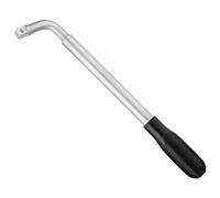 Hazet 772 12.5 mm Square Solid Telescopic Wheel Nut Wrench - Chrome-Plated | Output 1/2 inch (12.5 mm) square solid, special steel, chrome-plated, length l1 303 mm, length l2 535 mm, 773 g