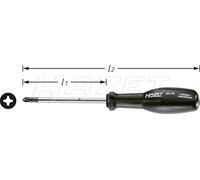 HAZET 803-PH2 Cross Recess Profile PH Trinamic Screwdriver - Multi-Colour