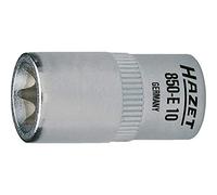 HAZET 850-E6 25 mm E 6 Torx Profile Socket - Chrome-Plated/Polished
