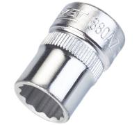 HAZET 880AZ-7/16 26 mm 12-Point Traction Profile Socket - Chrome-Plated/Polished