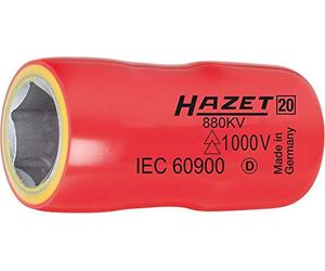 Hazet 880KV-22 External Hex Socket Spanner Insert 22 mm 1 Piece Square 3/8 (10 mm)