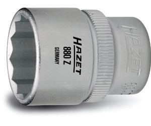 HAZET 880Z-14 29.5 mm 12-Point Traction Profile Socket - Chrome-Plated/Polished