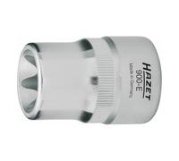 HAZET 900-E12 38 mm E 12 Torx Profile Socket - Chrome-Plated/Polished