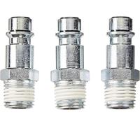 HAZET 9000-010/3 Air Inlet Nipple Set - Nickel-Plated